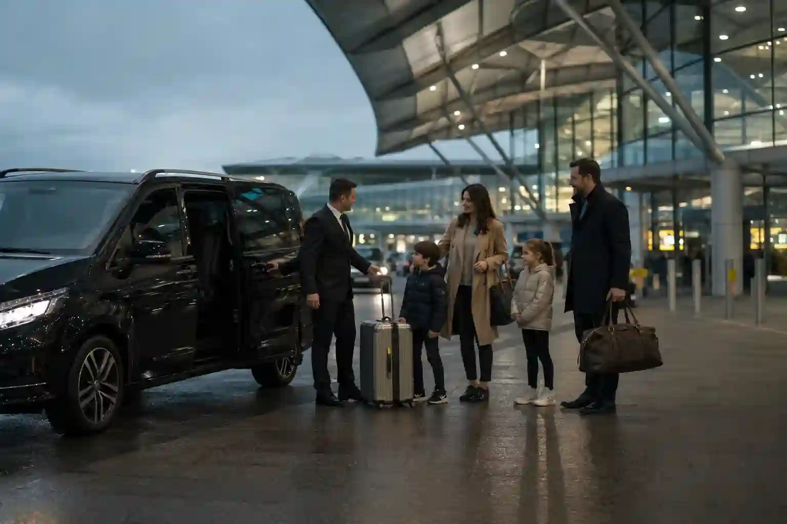 Executive group transport for hosted events and team travel